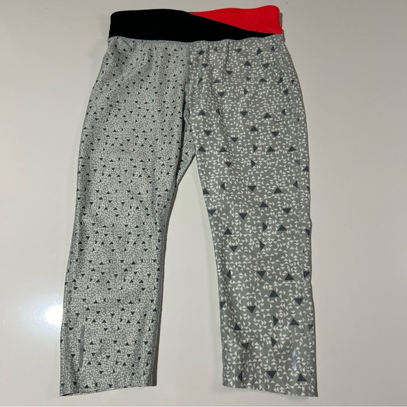 Nike Dri Fit Capri Pants Women’s Medium Gray Athleisure Activewear Exercise Run - Picture 2 of 14